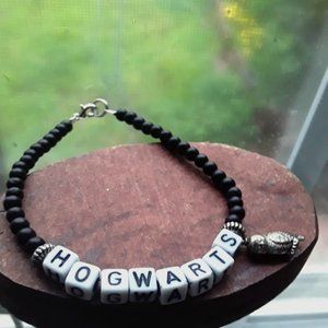 Hogwarts Handmade Bracelet size 8 inches with Silver Owl